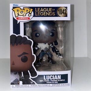 Funko Pop! Games League of Legends Lucian Figure - Black, White, Blue